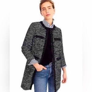 J.Crew Tweed Lurex Lady Day Coat